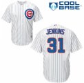 Mens Majestic Chicago Cubs #31 Fergie Jenkins Replica White Home Cool Base MLB Jersey