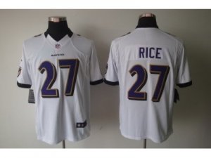 Nike NFL Baltimore Ravens #27 Ray Rice White Jerseys(Limited)