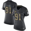 Women's Nike Kansas City Chiefs #91 Tamba Hali Limited Black 2016 Salute to Service NFL Jersey