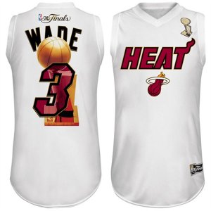 nba miami heat #3 wade white[champions]