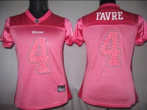 women minnesota vikings #4 faver pink[2010]