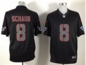 Nike NFL Houston Texans #8 Matt Schaub Black Jerseys(Impact Limited)