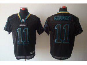 Nike NFL Jacksonville Jaguars #11 Blaine Gabbert Lights Out Black Elite Jerseys