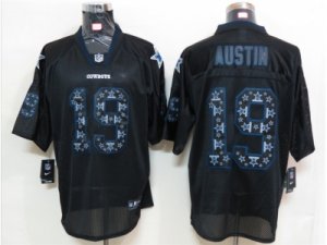 Nike NFL Dallas Cowboys #19 Miles Austin Black Jerseys [Lights Out Elite]