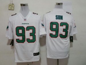 Nike Miami Dolphins #93 Ndamukong Suh White Jersey(Game)