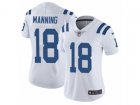Women Nike Indianapolis Colts #18 Peyton Manning Vapor Untouchable Limited White NFL Jersey