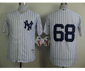 mlb jerseys new york yankees #68 betances white(black strip)