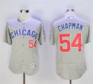 Cubs #54 Aroldis Chapman Gray Flexbase Jersey