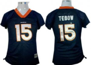 denver broncos 15 tebow womens field flirt fashion jerseys blue