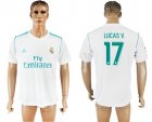 2017-18 Real Madrid 17 LUCAS V. Home Thailand Soccer Jersey