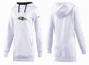 Women Baltimore Ravens Logo Pullover Hoodie-080