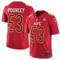 Mens Nike Pittsburgh Steelers #53 Maurkice Pouncey Limited Red 2017 Pro Bowl NFL Jersey