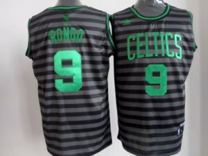 nba boston celtics #9 rondo grey[black strip]