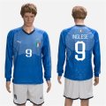 2018-19 Italy 9 INGLESE Home Long Sleeve Soccer Jersey