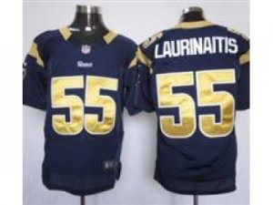 Nike NFL St. Louis Rams #55 James Laurinaitis Blue Elite jerseys