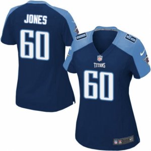 Women\'s Nike Tennessee Titans #60 Ben Jones Limited Navy Blue Alternate NFL Jersey