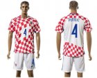 Croatia #4 Perisic Home Soccer Country Jersey