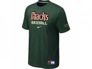 Arizona Diamondbacks Crimson D.Green Nike Short Sleeve Practice T-Shirt