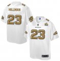 Nike Denver Broncos #23 Ronnie Hillman White Men NFL Pro Line Super Bowl 50 Fashion Game Jersey