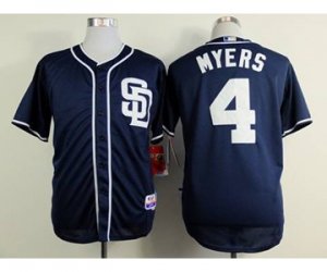 mlb jerseys san diego padres #4 myers blue[sd]