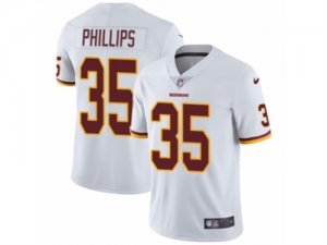 Mens Nike Washington Redskins #35 Dashaun Phillips Vapor Untouchable Limited White NFL Jersey