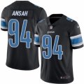 Mens Nike Detroit Lions #94 Ziggy Ansah Limited Black Rush NFL Jersey