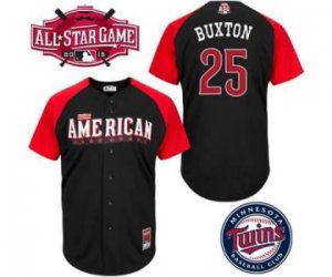 mlb 2015 all star jerseys minnesota twins #25 buxton black[buxton]