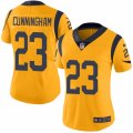 Women's Nike Los Angeles Rams #23 Benny Cunningham Limited Gold Rush NFL Jersey