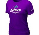 Women Detroit Lions Purple T-Shirt