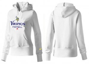 Women Minnesota Vikings Logo Pullover Hoodie-005