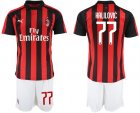 2018-19 AC Milan 77 HALILOVIC Home Soccer Jersey