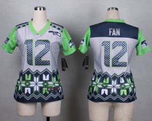 Women Nike Seattle Seahawks #12 fan jerseys(Style Noble Fashion)