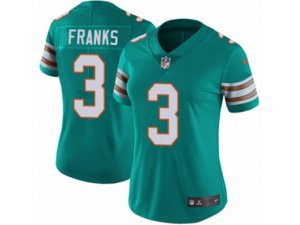 Women Nike Miami Dolphins #3 Andrew Franks Vapor Untouchable Limited Aqua Green Alternate NFL Jersey