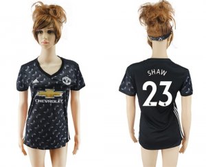 2017-18 Manchester United 23 SHAW Away Women Soccer Jersey