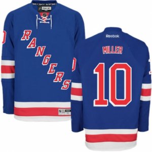 Mens Reebok New York Rangers #10 J.T. Miller Premier Royal Blue Home NHL Jersey