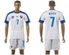 Slovakia #7 Weiss Home Soccer Country Jersey