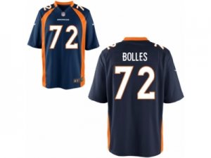 Mens Denver Broncos #72 Garett Bolles Nike Blue 2017 Draft Pick Game Jersey