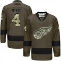 Detroit Red Wings #4 Jakub Kindl Green Salute to Service Stitched NHL Jersey
