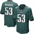 Mens Nike Philadelphia Eagles #53 Nigel Bradham Game Midnight Green Team Color NFL Jersey