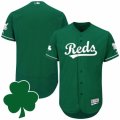 Men Cincinnati Reds St. Patricks Day Blank Green Celtic Flexbase Authentic Collection Jersey
