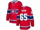 Youth Adidas Montreal Canadiens #65 Andrew Shaw Red Home Authentic Stitched NHL Jersey