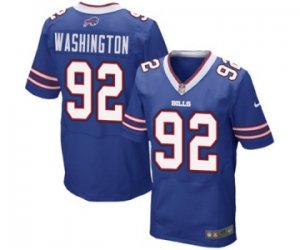 Mens Nike Buffalo Bills #92 Adolphus Washington Elite Royal Blue Team Color