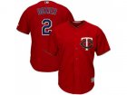 Youth Minnesota Twins #2 Brian Dozier Red Cool Base Stitched MLB Jersey