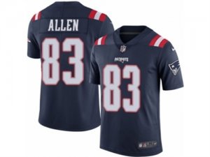 Mens Nike New England Patriots #83 Dwayne Allen Limited Navy Blue Rush NFL Jersey