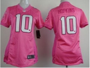 Nike Women Houston Texans #10 DeAndre Hopkins Pink Love Jerseys