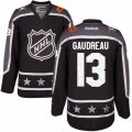 Mens Reebok Calgary Flames #13 Johnny Gaudreau Authentic Black Pacific Division 2017 All-Star NHL Jersey