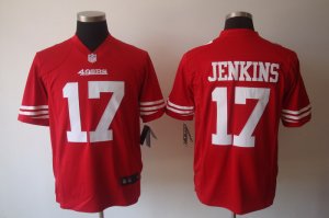 NIKE San Francisco 49ers #17 Jenkins Red Game Jerseys