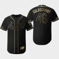 Cardinals #46 Paul Goldschmidt Black Gold Flexbase Jersey