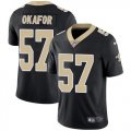 Nike Saints #57 Alex Okafor Black Vapor Untouchable Limited Jersey