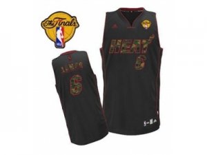 nba miami heat #6 james black[number camo][2013 finals]